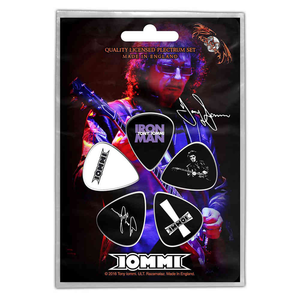Tony Iommi - Iommi Plektrum - 5er Set - Mehrfarben